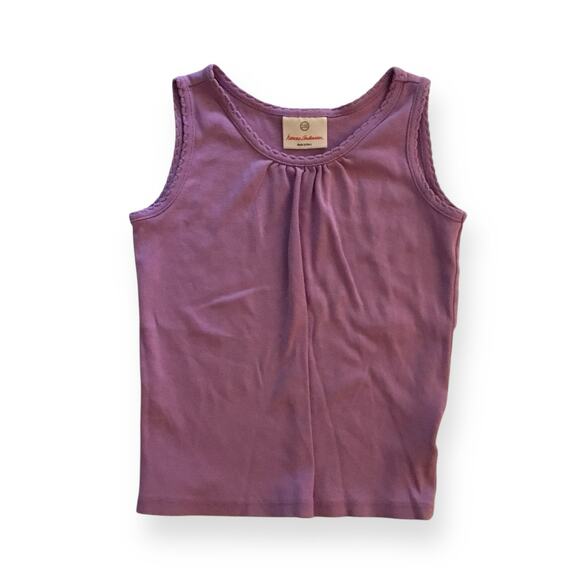 Hanna Andersson purple pima cotton tank top - Picture 1 of 3